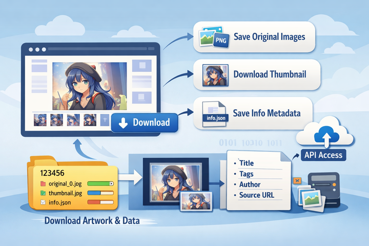 Pixiv Downloader Userscript
